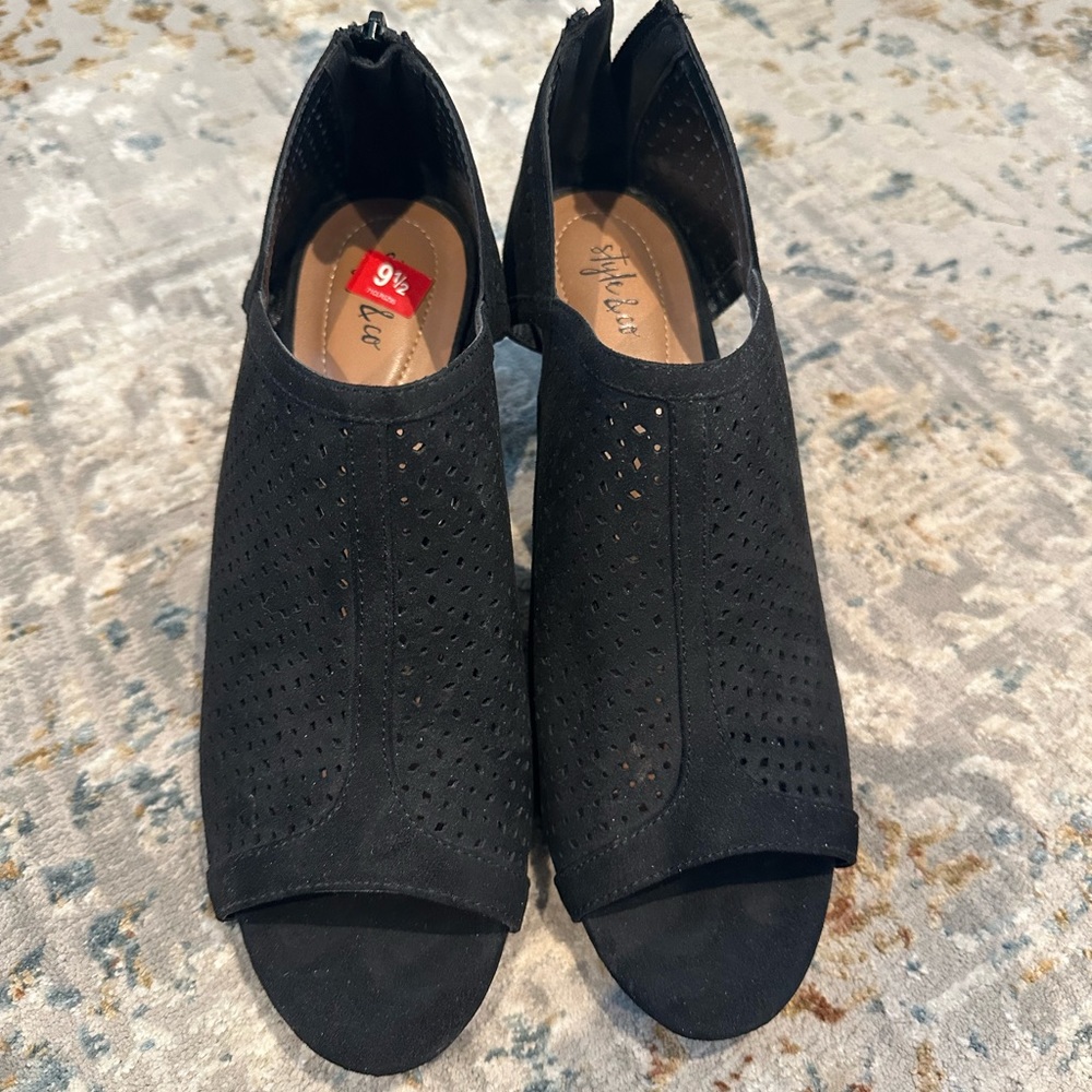 Style & Co. Black 3” Heels